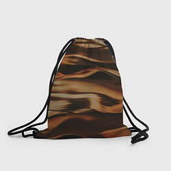 Рюкзак-мешок Тёмно-золотые нановолны, цвет: 3D-принт