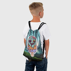 Рюкзак-мешок Зомби - мороженое, цвет: 3D-принт — фото 2
