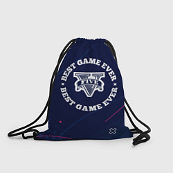 Рюкзак-мешок Символ GTA и надпись best game ever, цвет: 3D-принт