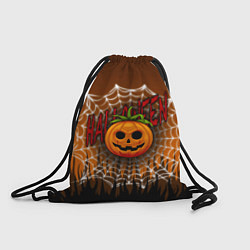 Рюкзак-мешок Тыква-Паутина-Хэллоуин, цвет: 3D-принт