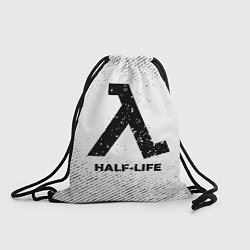 Рюкзак-мешок Half-Life с потертостями на светлом фоне, цвет: 3D-принт