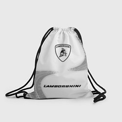 Рюкзак-мешок Lamborghini speed шины на светлом: символ, надпись, цвет: 3D-принт