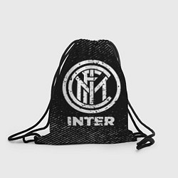 Рюкзак-мешок Inter с потертостями на темном фоне, цвет: 3D-принт