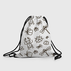 Рюкзак-мешок Bugs pattern, цвет: 3D-принт