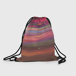 Рюкзак-мешок Розово-оранжевый абстрактный песок, цвет: 3D-принт