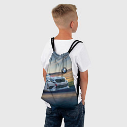 Рюкзак-мешок Мощная бэха на трассе, цвет: 3D-принт — фото 2