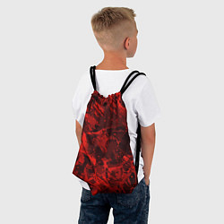 Рюкзак-мешок Красные кляксы, цвет: 3D-принт — фото 2