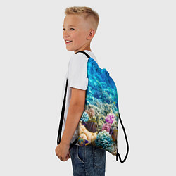 Рюкзак-мешок Дно морское, цвет: 3D-принт — фото 2
