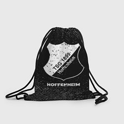 Рюкзак-мешок Hoffenheim с потертостями на темном фоне, цвет: 3D-принт