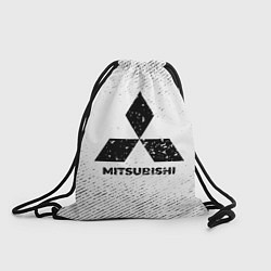 Рюкзак-мешок Mitsubishi с потертостями на светлом фоне, цвет: 3D-принт