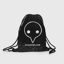 Рюкзак-мешок Evangelion с потертостями на темном фоне, цвет: 3D-принт