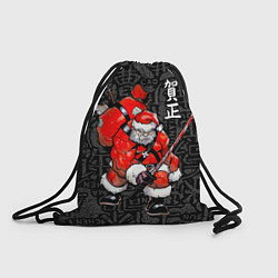 Рюкзак-мешок Santa Claus Samurai, цвет: 3D-принт