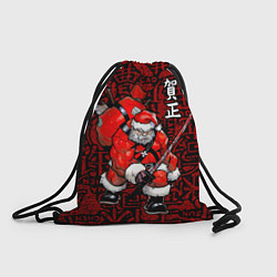 Рюкзак-мешок Santa Claus Samurai, цвет: 3D-принт