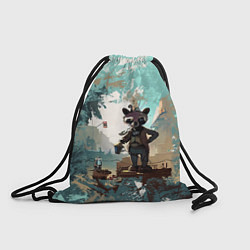 Рюкзак-мешок Енот в стиле стимпанк, цвет: 3D-принт