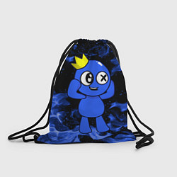 Рюкзак-мешок Роблокс: Синий огонь, цвет: 3D-принт