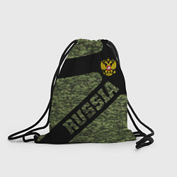 Рюкзак-мешок Камуфляж - RUSSIA, цвет: 3D-принт