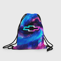 Рюкзак-мешок Chevrolet неоновый космос, цвет: 3D-принт