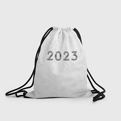 Рюкзак-мешок Новогодние снежинки 2023, цвет: 3D-принт