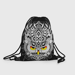 Рюкзак-мешок Сова с золотыми глазами, цвет: 3D-принт