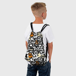 Рюкзак-мешок Злобные панды, цвет: 3D-принт — фото 2