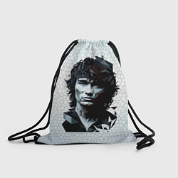 Рюкзак-мешок Виктор Цой - полигональный портрет, цвет: 3D-принт