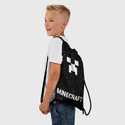 Рюкзак-мешок Minecraft glitch на темном фоне: символ, надпись, цвет: 3D-принт — фото 2