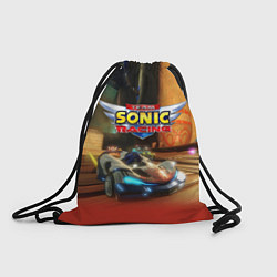 Рюкзак-мешок Team Sonic racing - hedgehog - video game, цвет: 3D-принт