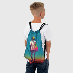 Рюкзак-мешок Марли-прощай, цвет: 3D-принт — фото 2