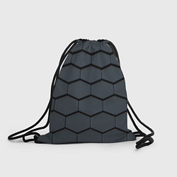 Рюкзак-мешок Металлическая серая броня, цвет: 3D-принт