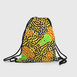 Рюкзак-мешок Абстрактные кислотные полосы, цвет: 3D-принт