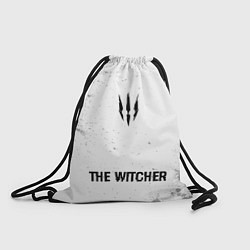 Рюкзак-мешок The Witcher glitch на светлом фоне: символ, надпис, цвет: 3D-принт