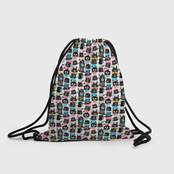 Рюкзак-мешок Весёлые монстрики с соской, цвет: 3D-принт