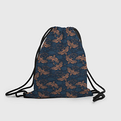 Рюкзак-мешок Ночная бабочка и черепа, цвет: 3D-принт