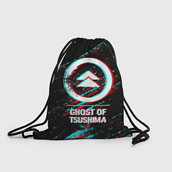 Рюкзак-мешок Ghost of Tsushima в стиле glitch и баги графики на, цвет: 3D-принт