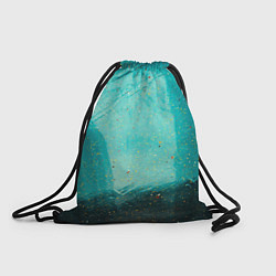 Рюкзак-мешок Сине-зелёный туман и мазки красок, цвет: 3D-принт