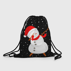 Рюкзак-мешок Снеговик дэбует, цвет: 3D-принт