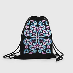 Рюкзак-мешок Неоновый узор, цвет: 3D-принт