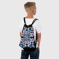 Рюкзак-мешок Неоновый узор, цвет: 3D-принт — фото 2
