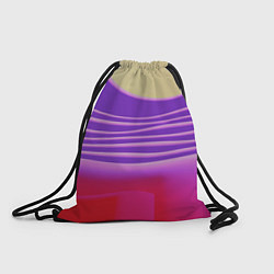Рюкзак-мешок Волнообразные листы разных цветов, цвет: 3D-принт