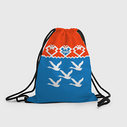Рюкзак-мешок Герб города Чебоксары, цвет: 3D-принт