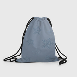 Рюкзак-мешок Серый снег, цвет: 3D-принт