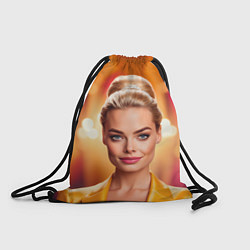 Рюкзак-мешок Нейросеть - Барби Марго Робби, цвет: 3D-принт