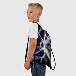 Рюкзак-мешок Молния в космосе, цвет: 3D-принт — фото 2