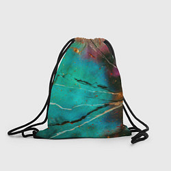 Рюкзак-мешок Светло-зелёный туман, краски и тени, цвет: 3D-принт