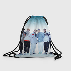 Рюкзак-мешок Stray Kids winter, цвет: 3D-принт