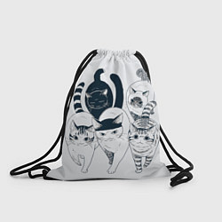 Мешок для обуви Любопытные кошки