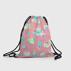 Рюкзак-мешок Новогодний принт, цвет: 3D-принт