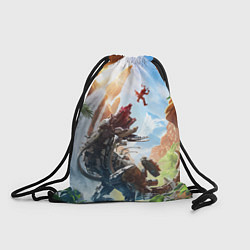 Рюкзак-мешок Битва с машиной Horizon call of the mountain, цвет: 3D-принт