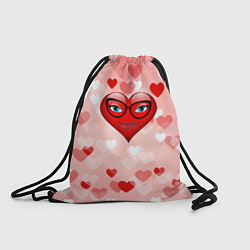 Рюкзак-мешок Женское сердце, цвет: 3D-принт