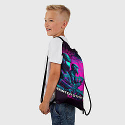 Рюкзак-мешок Cs Go neon, цвет: 3D-принт — фото 2